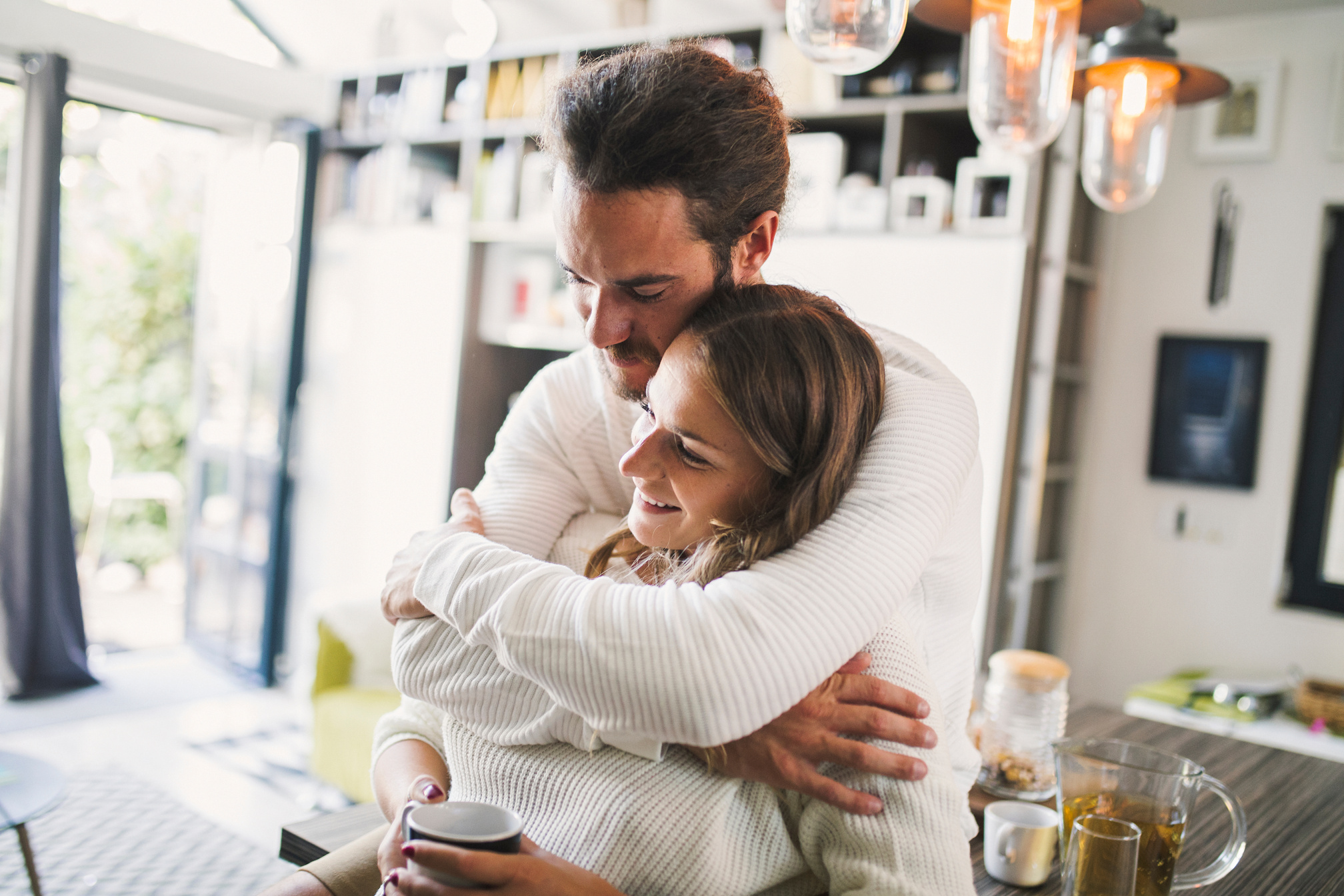 Couple at home